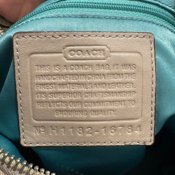 Coach Kristin Signature Op Art Sateen Hobo Shoulder Bag Y2K Aesthetic - Picture 8 of 16